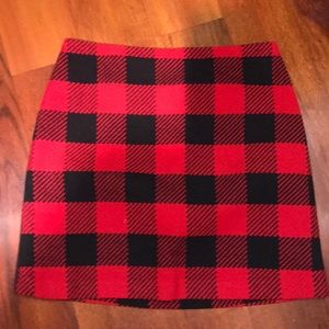 Checked skirt